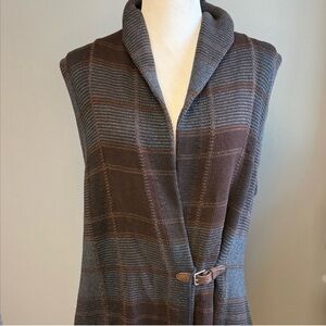 Lauren Ralph Lauren Plaid Sleeveless Vest Women’s Size XL – 100% Cotton